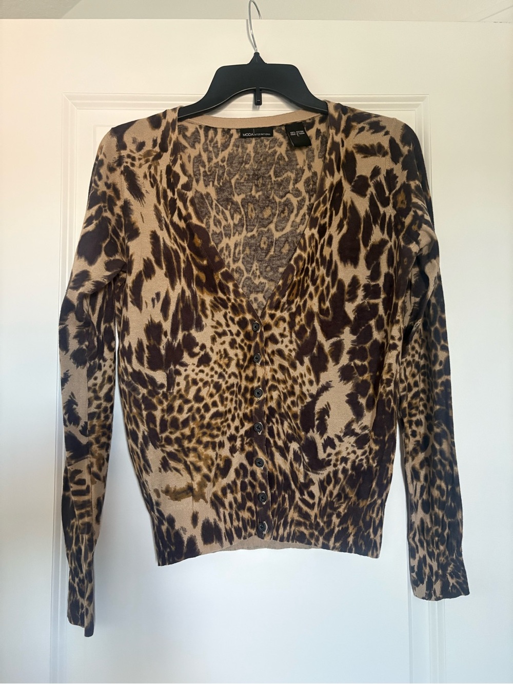 Victoria’s Secret Moda International Leopard Print Cardigan